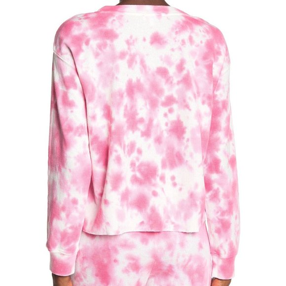 Splendid Thermal Tie-Dye Sweatshirt Rose - Picture 2 of 2